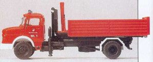 Fire Service Flatbed Lorry MB LA 1924 Meiller Container