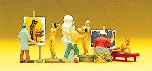 Artists/Sculptors (3) w/Nude Models (3) Exclusive Figure Set