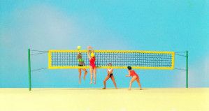 Beach Volleyball Scene (4) Exclusive Figure Set