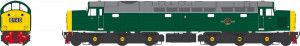 Class 40 Unnumbered BR Green Full Yellow Ends