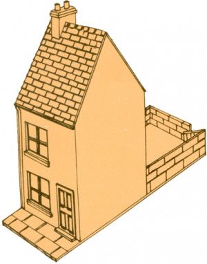 Stucco Terraced House Kit