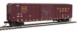 50' ACF Exterior Post Boxcar Wisconsin Central 25336