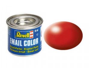 Enamel Paint 'Email' (14ml) Solid Silk Matt Fiery Red
