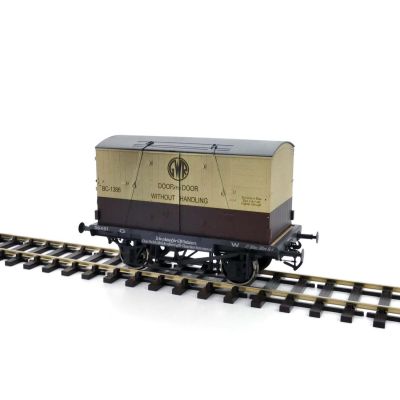 Conflat GWR & 3 Door Container BC-1386 Weathered
