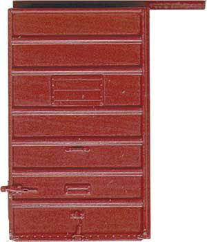6' 7 Panel Superior High Tack Doors Boxcar Red