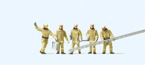 Firemen Beige Uniform Arriving (5) Exclusive Figure Set