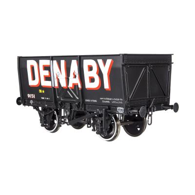*14t Slope Sided Mineral Wagon Black Denaby 9151