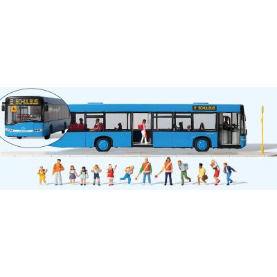 *Modern School Bus & Figures Super Set