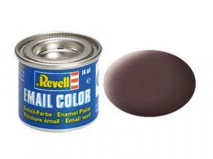 Enamel Paint 'Email' (14ml) Solid Matt Leathr Brown RAL8027