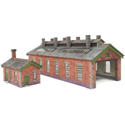 Double Track Engine Shed - Brick