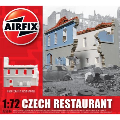 Resin Building Czech Restaurant (1:72 Scale)