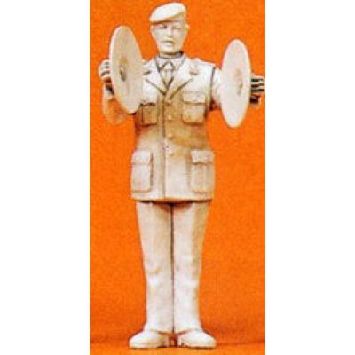 Military Musician Cymbal Player Unpainted Figure