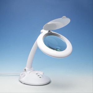 LED Magnifier Lamp with Organiser Base