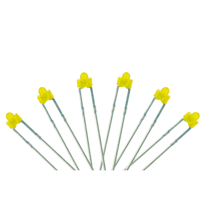 Panel Dot Type 6x 1.8mm (w/resistors) Yellow