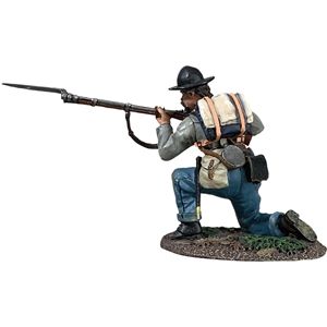 Confederate Infantry Kneeling Preparing To Fire - Single figure in box