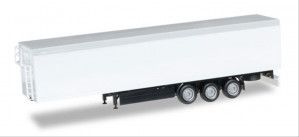 Moving Floor Trailer 3a White w/Black Chassis