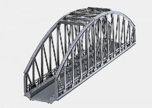 C Track Straight Arched Bridge 360mm