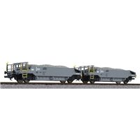 2 unit Ballast Wagon Set with Ballast Load, BLS, era VI
