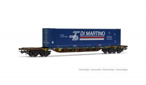 FS Cemat Sgnss 4 Axle Wagon w/Trenitalia Container Load V
