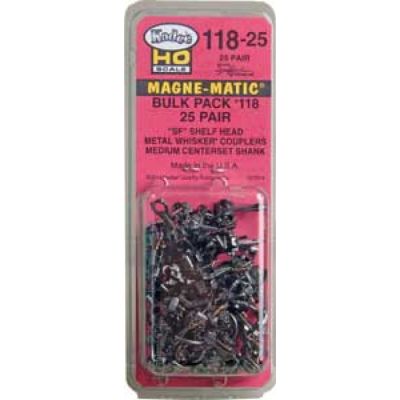 No.118 SF Whisker Bulk Pack Magne-Matic Couplers (25pr)