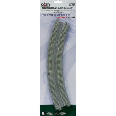 Unitrack (R414/381-45PC) CS Dual Curved Track 2pcs