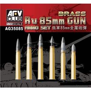 Ru 85mm Gun Ammo Set (Brass)
