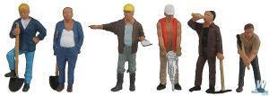 Construction Workers (6) Figure Set
