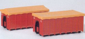 Containers (2) with Tarpaulins for Skip Lorry Kit