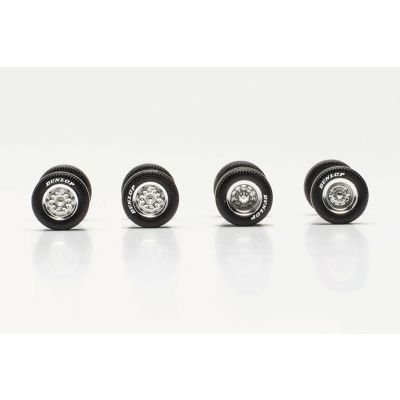 Chrome Wheel/Axle Set with Dunlop Tyres (7)