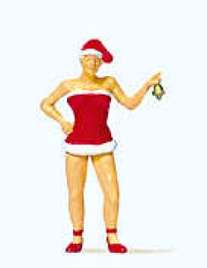 Christmas Girl with Bell Figure