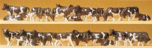 Black/White Cows (30) Standard Figure Set