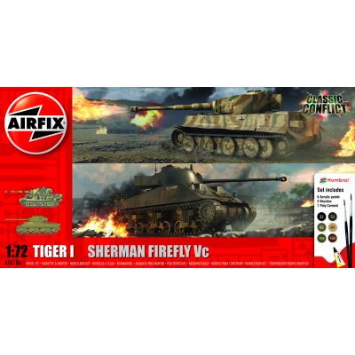 Classic Conflict Tiger I/Sherman Firefly Vc Gift Set (1:72)
