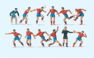 Soccer Team (11) & Referee Red/Blue Exclusive Figure Set