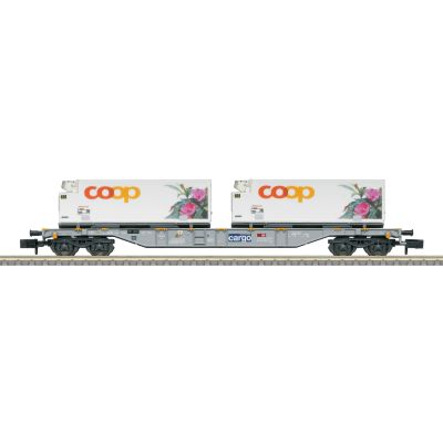 *SBB Cargo Sgns Bogie Flat Wagon w/Coop Container Load VI