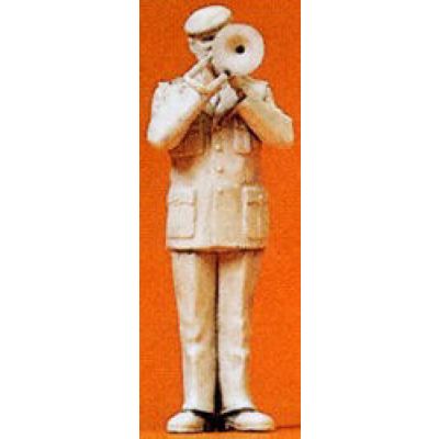 Military Musician Trombonist Unpainted Figure