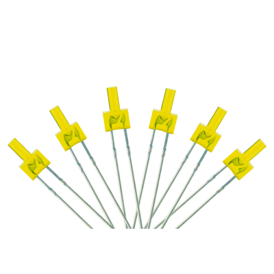 Tower Type 6x 2mm (w/resistors) Yellow