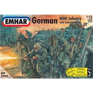 German Infantry & Tank Crew WWI Figures