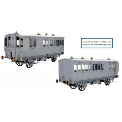 Stroudley 4whl Mainline Brake 3rd 1032 Lit (DCC-Fitted)