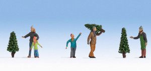 Selling Christmas Trees (5) Figure Set