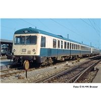 Diesel railcar unit, 628 008-5/628 018-4, ocean blue, Kempten, "Augsburg", era IV, Pufferbohlen
