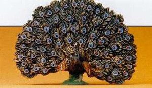 Peacock Displaying Figure