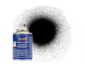 Spray Colour (100ml) Solid Silk Matt Black RAL9005