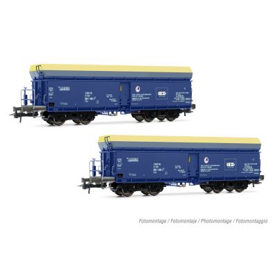 *PKP Cargo Fals Self Discharge Hopper Wagon Set (3) VI