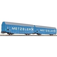 2-unit set, large goods wagon, Hbbks, DB, "METZELER", era IV, (medium version)