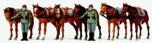 German Reich 1939-45 Draught Horses/Soldiers (8) Kit