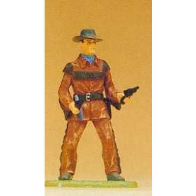 Cowboy Standing with Revolvers Figure
