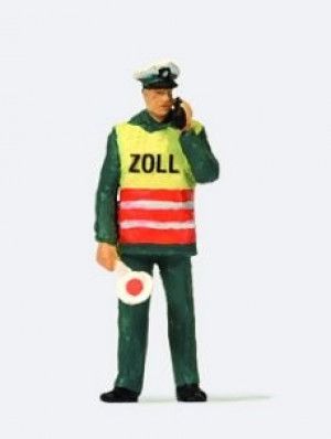 Customs Officer in Safety Vest Figure