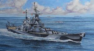 US WWII Battleship USS Missouri (1:1200 Scale)
