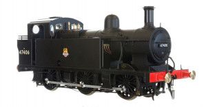 Jinty 3F 0-6-0 47406 BR Early Crest (DCC-Sound)