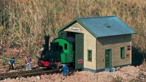 Red River Locomotive Shed with Sprung Door Kit